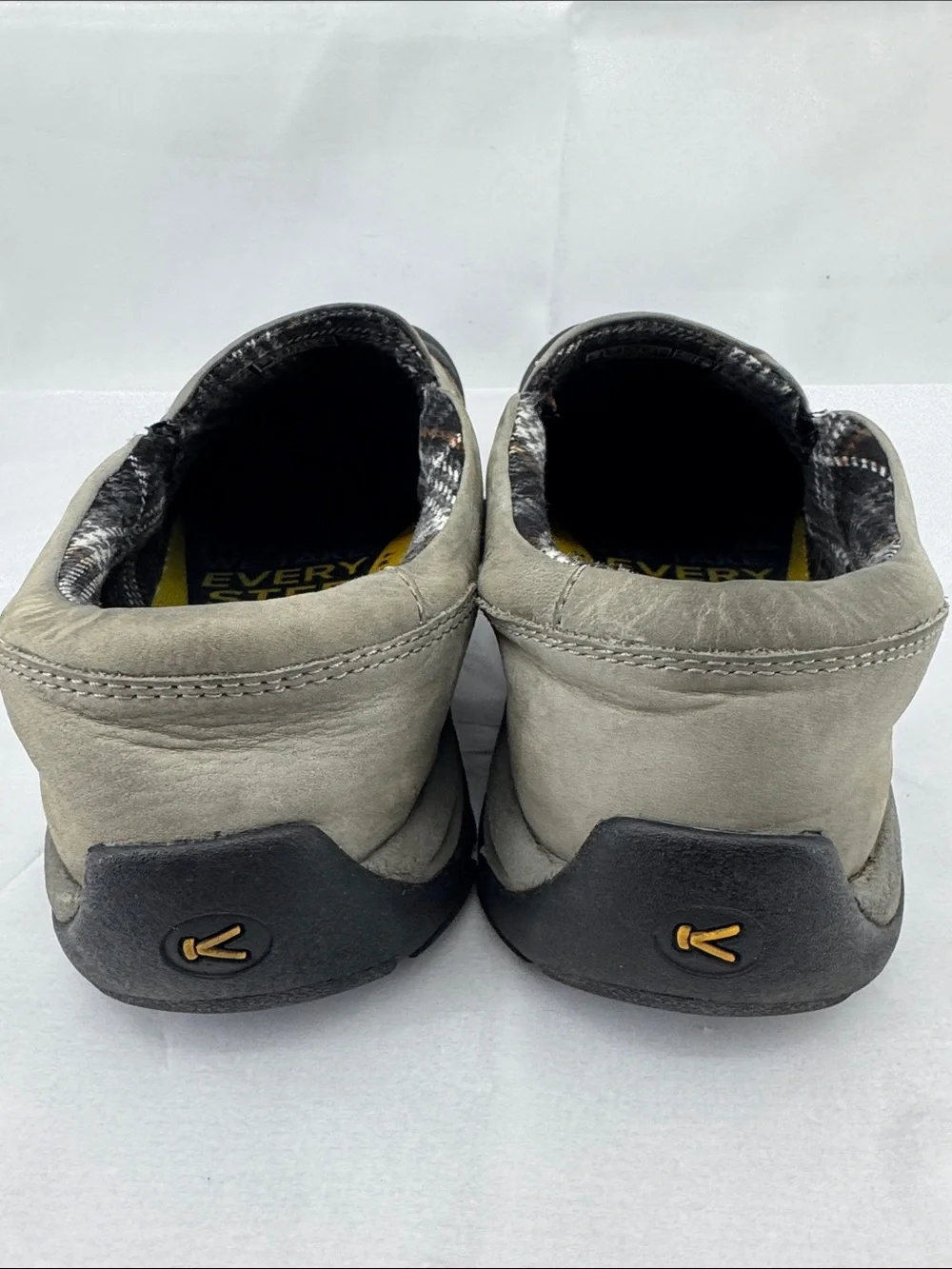 Keen Womens Kaci III Gray Leather Flannel Low-top Slip-on Shoes Loafers, sz 11 - Picture 5 of 15